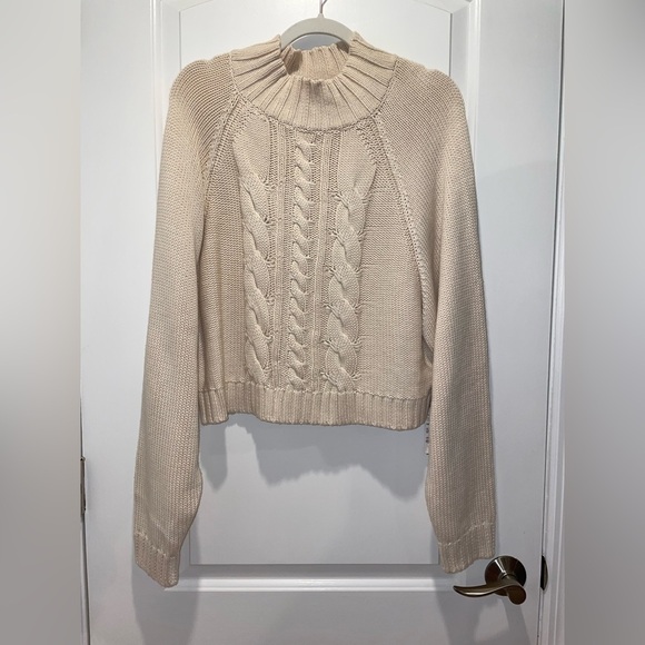 Billabong The Salty Blonde Knit Mock Neck Sweater size L - Picture 2 of 4